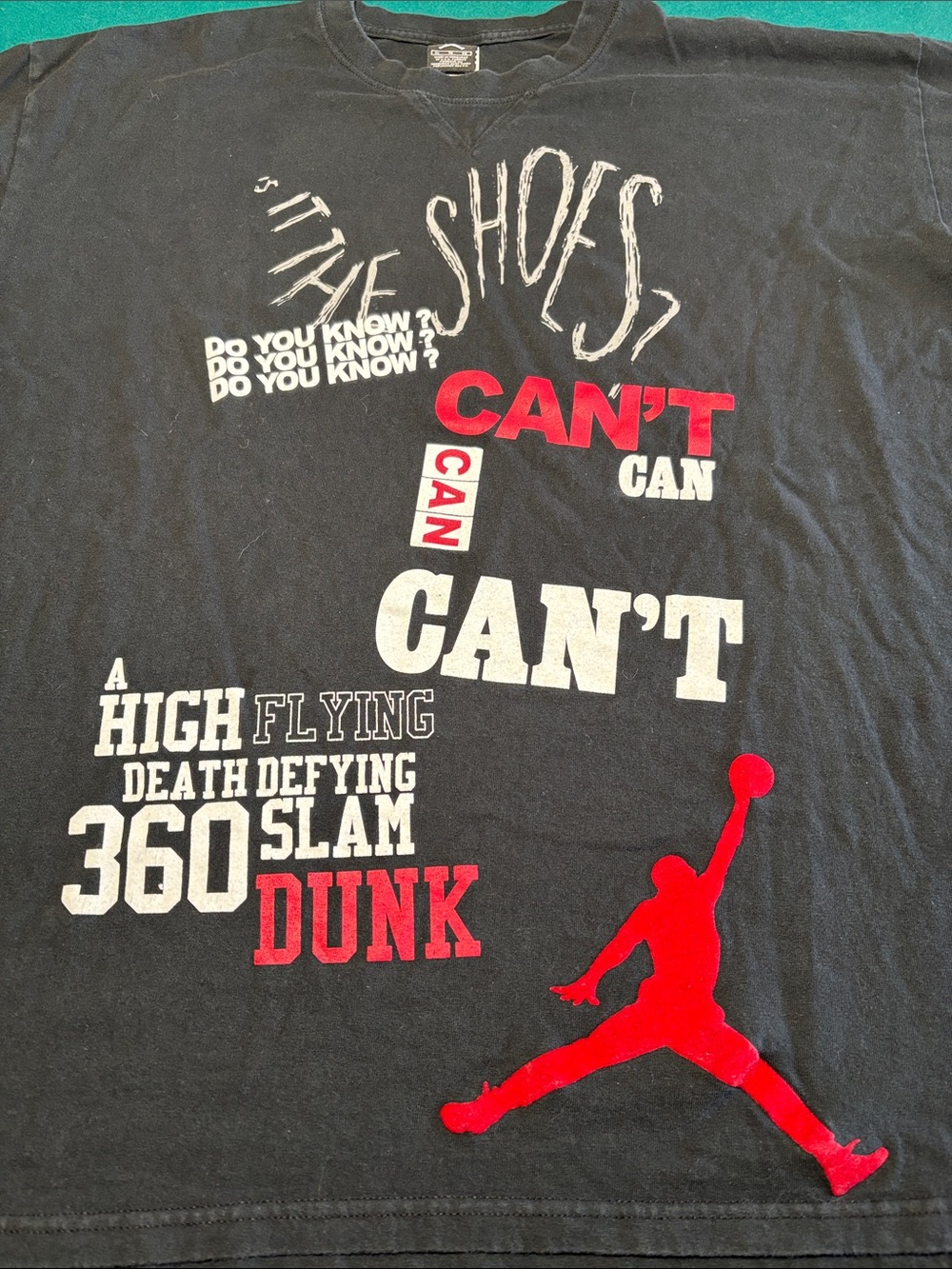 VTG Y2K Air Jordan “ It’s The Shoes “ XL T-Shirt